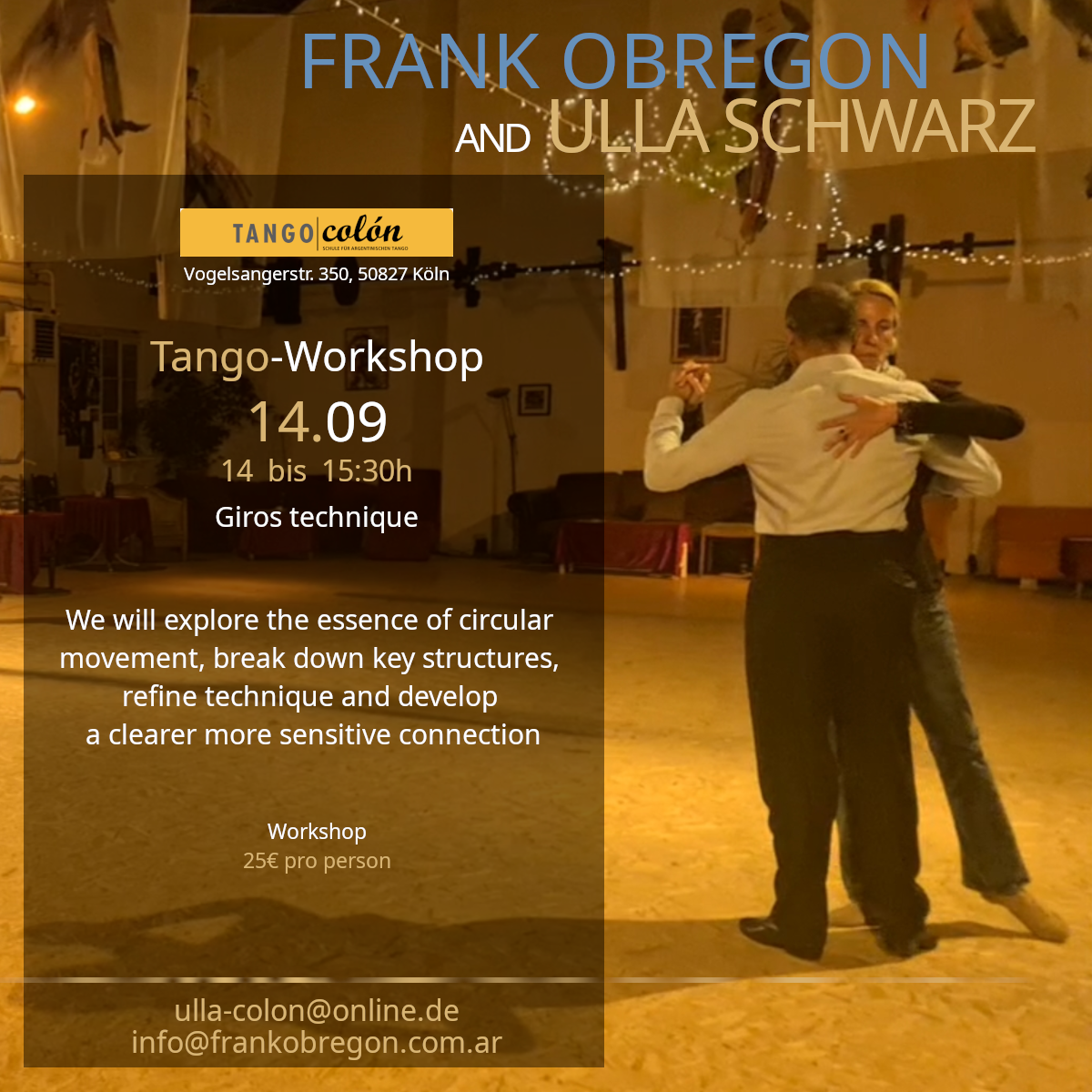 Sep Giros with Ulla in Tango Colon